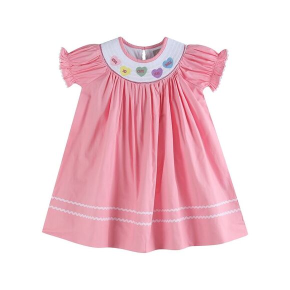 Lil Cactus Yellow Popsicle Smocked Bishop Dress main image 1